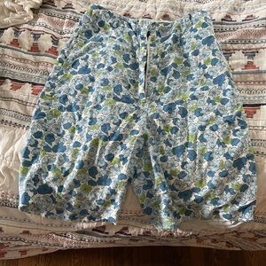 Vintage 1970s Floral Bermuda Shorts